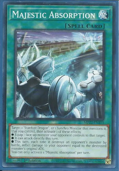 Yugioh - Majestic Absorption *Common* MP22-EN153 (NM/M)