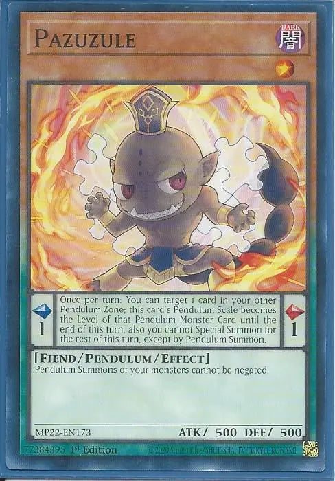 Yugioh - Pazuzule *Common* MP22-EN173 (NM/M)