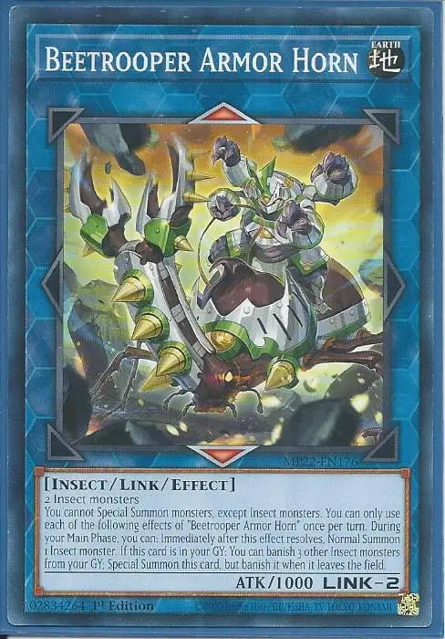 Yugioh - Beetrooper Armor Horn *Common* MP22-EN176 (NM/M)