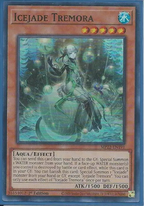Yugioh - Icejade Tremora *Super Rare* MP22-EN191 (NM/M)
