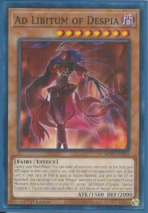 Yugioh - Ad Libitum of Despia *Common* MP22-EN192 (NM)