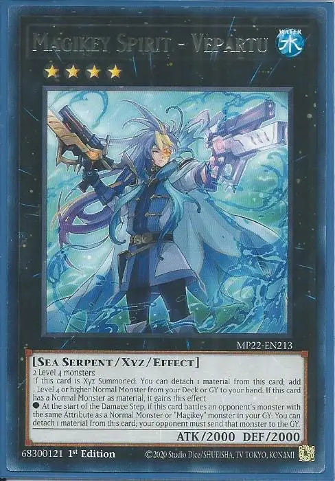 Yugioh - Magikey Spirit – Vepartu *Rare* MP22-EN213 (NM/M)
