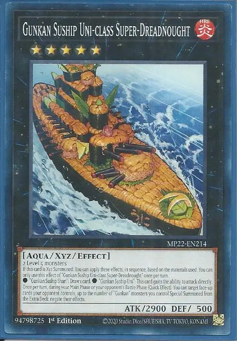 Yugioh - Gunkan Suship Uni-Class Super-Dreadnought *Common* MP22-EN214 (NM/M)