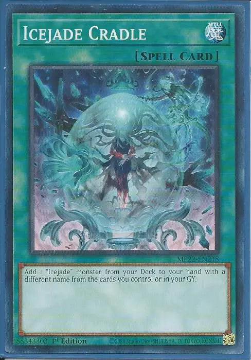 Yugioh - Icejade Cradle *Common* MP22-EN218 (NM/M)