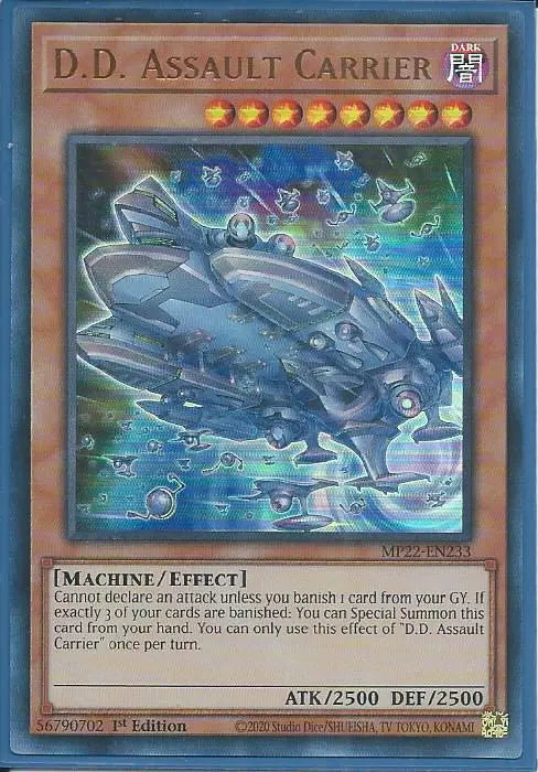 Yugioh - D.D. Assault Carrier *Ultra Rare* MP22-EN233 (NM/M)