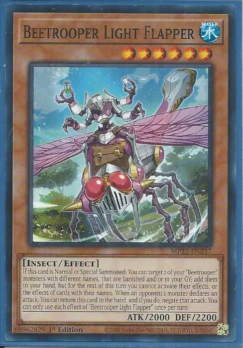 Yugioh - Beetrooper Light Flapper *Common* MP22-EN237 (NM/M)