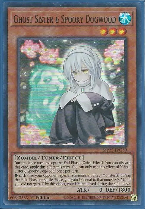 Yugioh - Ghost Sister & Spooky Dogwood *Super Rare* MP22-EN259 (NM/M)