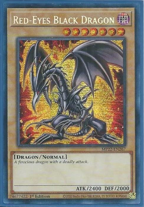 Yugioh - Red-Eyes Black Dragon *Prismatic Secret Rare* MP22-EN267 (NM)
