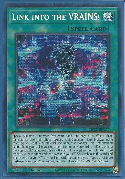 Yugioh - Link into the VRAINS! *Prismatic Secret Rare* MP22-EN271 (NM)