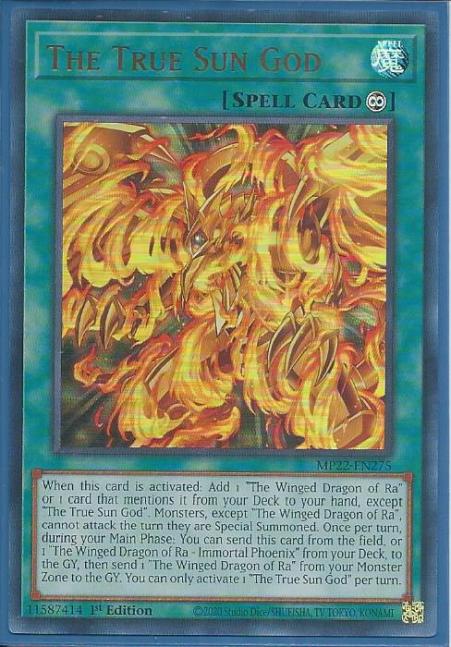 Yugioh - The True Sun God *Ultra Rare* MP22-EN275 (NM)