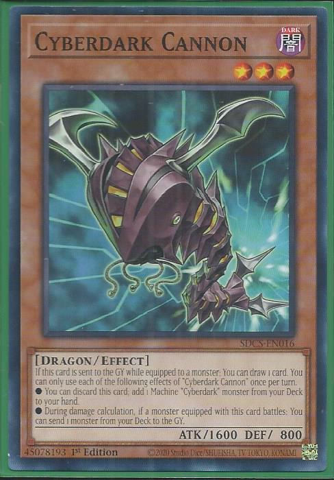 Yugioh - Cyberdark Cannon *Common* SDCS-EN016 (NM/M)