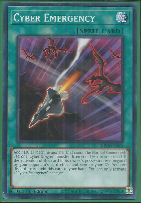 Yugioh - Cyber Emergency *Common* SDCS-EN025 (NM/M)