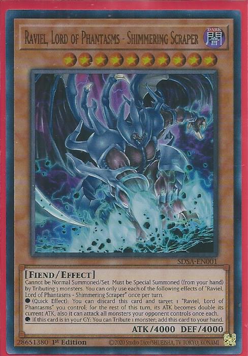Yugioh - Raviel, Lord of Phantasms - Shimmering Scraper *UR* SDSA-EN001 (NM)