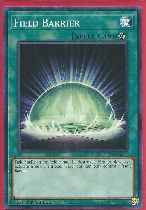 Yugioh - Field Barrier *Common* SDSA-EN031 (NM)