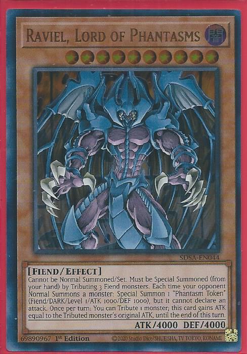 Yugioh - Raviel, Lord of Phantasms *Ultra Rare* SDSA-EN044 (NM)