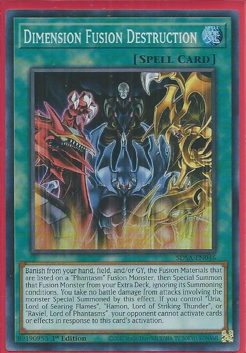 Yugioh - Dimension Fusion Destruction *Super Rare* SDSA-EN046 (NM)