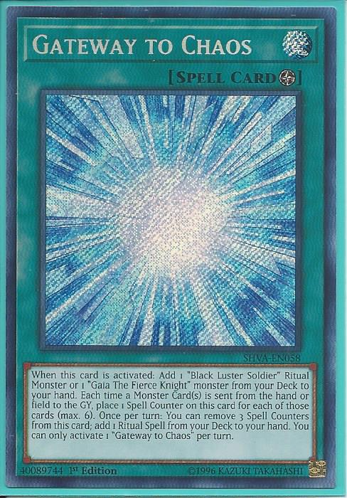 Yugioh - Gateway to Chaos *Secret Rare* SHVA-EN058 (LP)