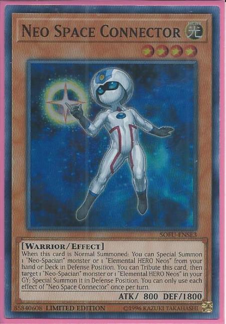 Yugioh - Neo Space Connector *Super Rare* SOFU-ENSE3 (NM)