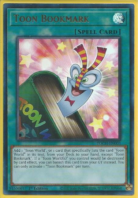 Yugioh - Toon Bookmark *Ultra Rare* TOCH-EN003 (NM)