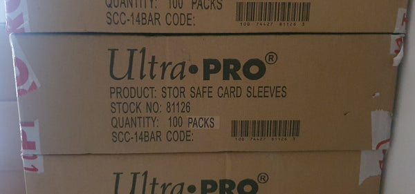 Ultra Pro Soft Card Sleeves Case (100 Packs of 100 Sleeves, 10000ct)