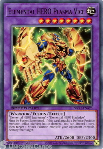 Yugioh - Elemental HERO Plasma Vice *Common* SGX1-ENA26 (NM)