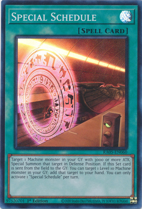 Yugioh - Special Schedule *Select Rarity* RA05-EN060 (NM)