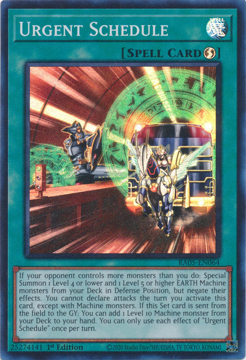 Yugioh - Urgent Schedule *Select Rarity* RA05-EN064 (NM)