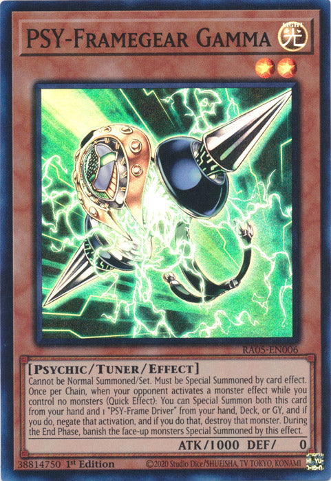 Yugioh - PSY-Framegear Gamma *Select Rarity* RA05-EN006 (NM)