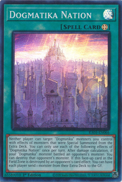 Yugioh - Dogmatika Nation *Select Rarity* RA05-EN066 (NM)