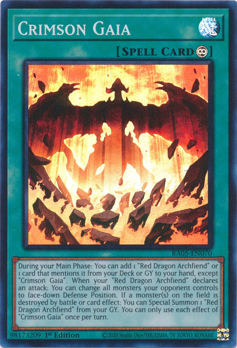 Yugioh - Crimson Gaia *Select Rarity* RA05-EN070 (NM)