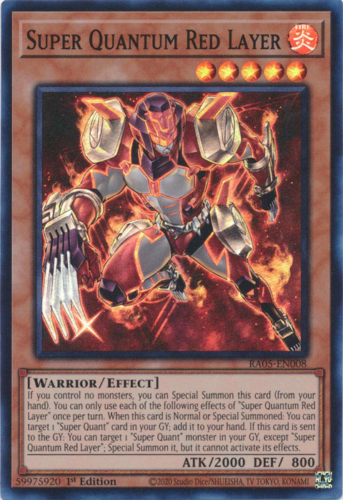 Yugioh - Super Quantum Red Layer *Select Rarity* RA05-EN008 (NM)