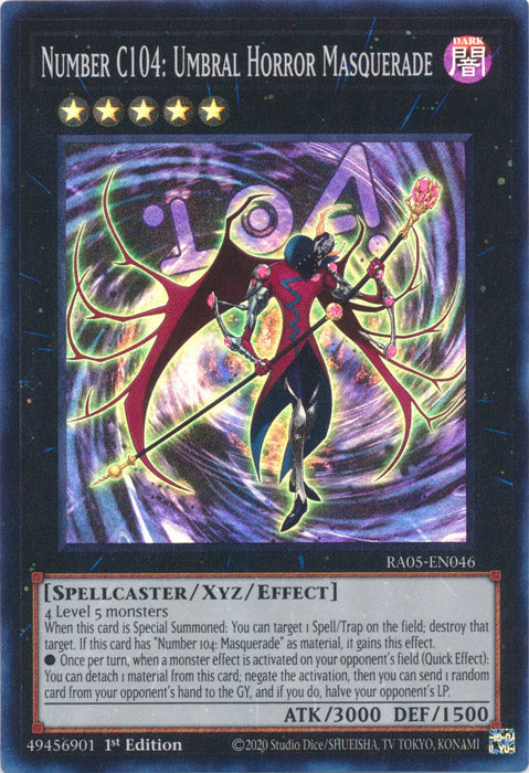 Yugioh - Number C104: Umbral Horror Masquerade *Select Rarity* RA05-EN046 (NM)