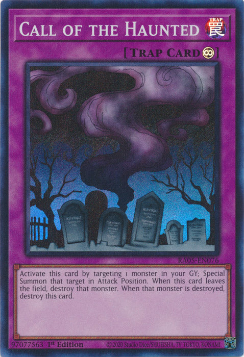 Yugioh - Call of the Haunted *Select Rarity* RA05-EN076 (NM)