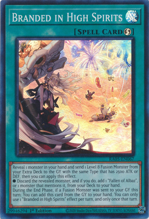 Yugioh - Branded in High Spirits *Select Rarity* RA05-EN067 (NM)