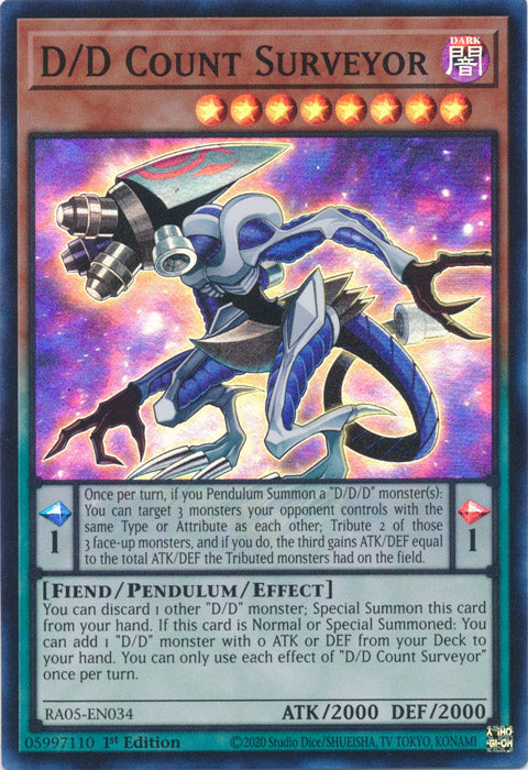 Yugioh - D/D Count Surveyor *Select Rarity* RA05-EN034 (NM)