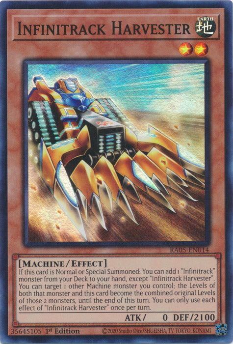 Yugioh - Infinitrack Harvester *Select Rarity* RA05-EN014 (NM)