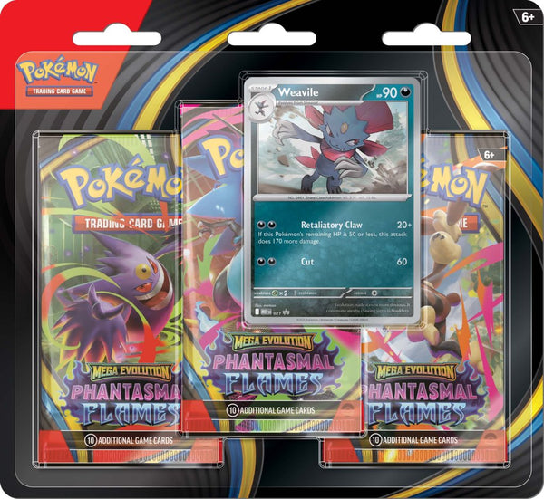 Pokémon - Phantasmal Flames Three Booster Blister (ME02)