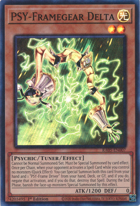 Yugioh - PSY-Framegear Delta *Select Rarity* RA05-EN007 (NM)