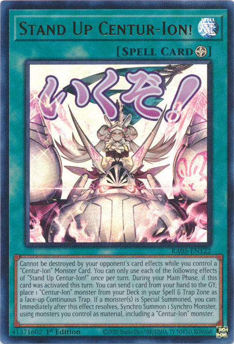 Yugioh - Stand Up Centur-Ion! *Select Rarity* RA05-EN122 (NM)