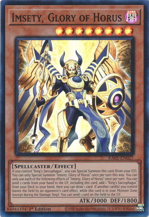 Yugioh - Imsety, Glory of Horus *Select Rarity* RA05-EN027 (NM)