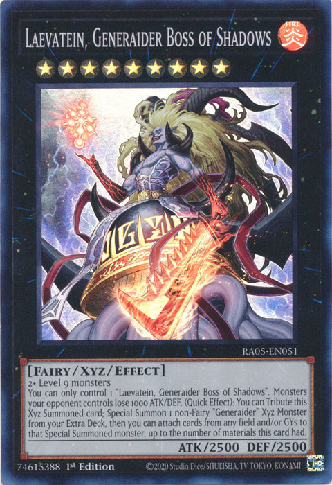 Yugioh - Laevatein, Generaider Boss of Shadows *Select Rarity* RA05-EN051 (NM)