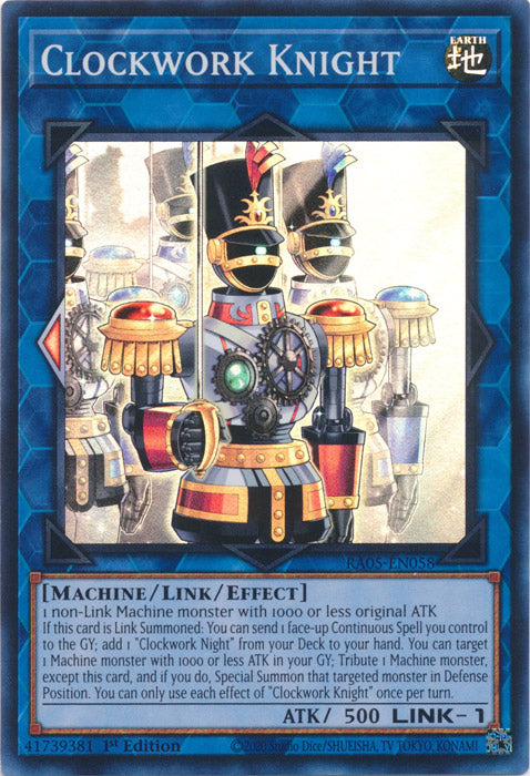 Yugioh - Clockwork Knight *Select Rarity* RA05-EN058 (NM)