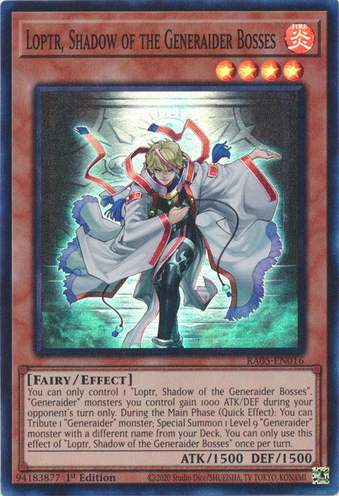 Yugioh - Loptr, Shadow of the Generaider Bosses *Select Rarity* RA05-EN016 (NM)
