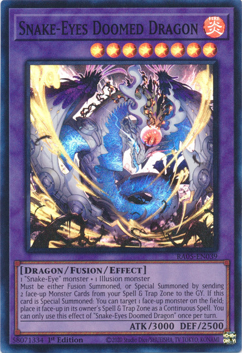Yugioh - Snake-Eyes Doomed Dragon *Select Rarity* RA05-EN039 (NM)