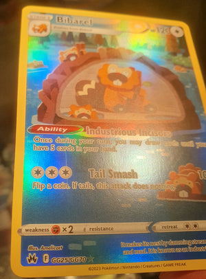 Pokemon - Bibarel *Holo* Crown Zenith GG25/GG70 (NM)