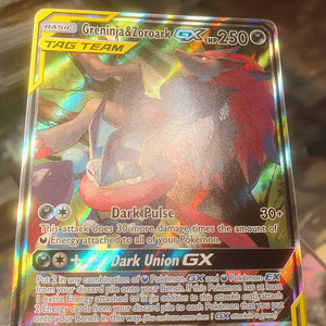 Pokemon - Greninja & Zoroark GX *Alternate Art* Unbroken Bonds 201/214