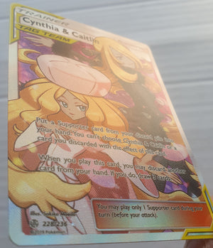 Pokemon - Cynthia & Caitlin *Ultra Rare* Cosmic Eclipse 228/236