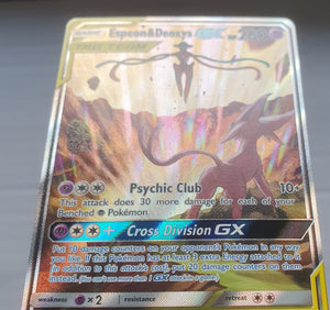 Pokemon - Espeon & Deoxys GX *Ultra Rare* SM240 Promo