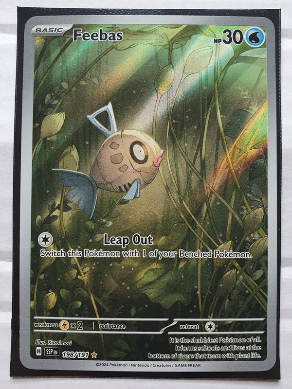 Pokemon - Feebas *Illustration Rare* Surging Sparks 198/191