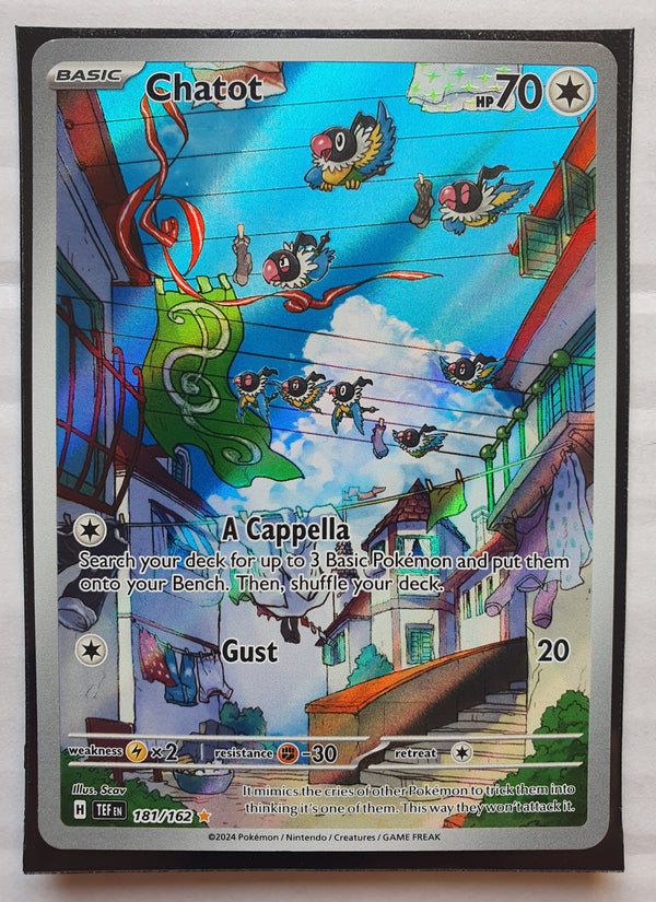 Pokemon - Chatot *Illustration Rare* Temporal Forces 181/162